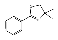 Pyridine, 4-(4,5-dihydro-4,4-dimethyl-2-oxazolyl)- 结构式