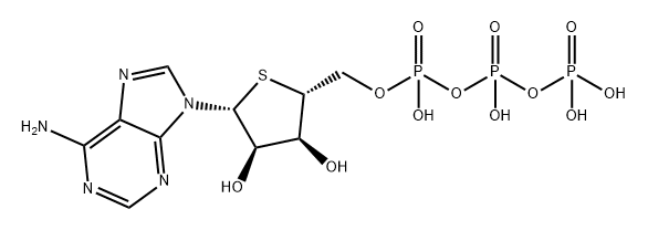 Adenosine 5'-(tetrahydrogen triphosphate), 4'-thio- 结构式