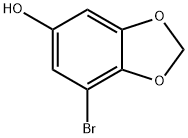 7-溴-1,3-苯并二氧醇-5-醇 结构式
