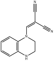 2-((3,4-Dihydroquinoxalin-1(2H)-yl)methylene)malononitrile 结构式