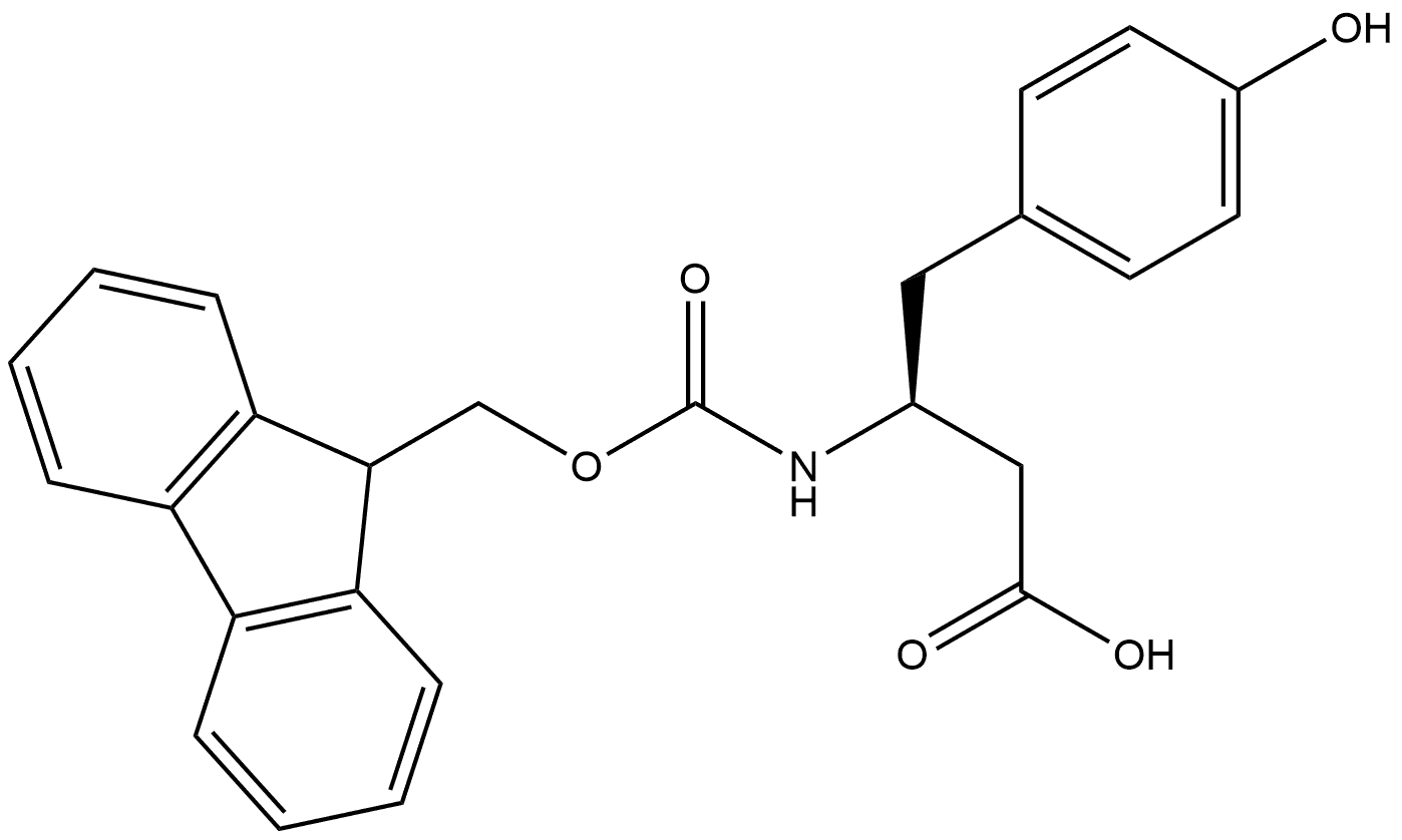 FMOC-L-Β-高酪氨酸 结构式