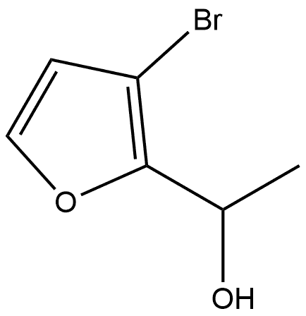 1-(3-溴呋喃-2-基)乙醇 结构式