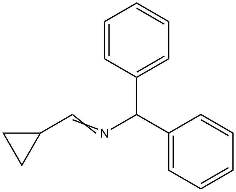 1-cyclopropyl-N-(diphenylmethyl)methanimine 结构式