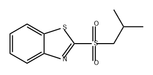 Benzothiazole, 2-[(2-methylpropyl)sulfonyl]- 结构式