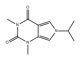 1H-Pyrrolo[3,4-d]pyrimidine-2,4(3H,6H)-dione, 1,3-dimethyl-6-(1-methylethyl)- 结构式