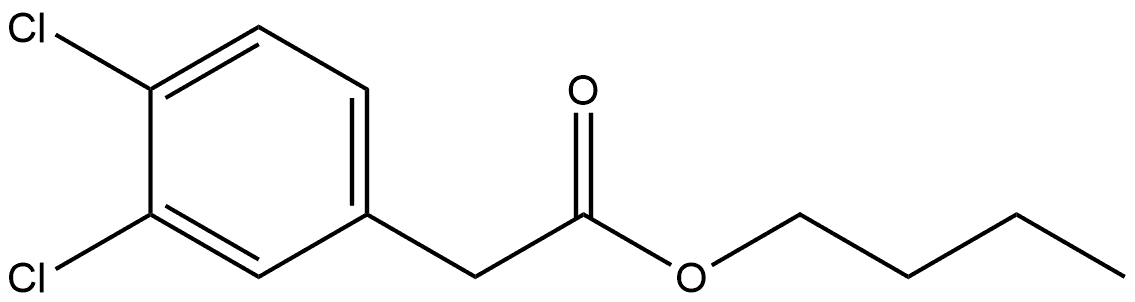 Butyl 3,4-dichlorobenzeneacetate 结构式