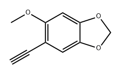 5-乙炔基-6-甲氧基苯并[D][1,3]二氧杂环己烷 结构式