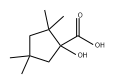 Cyclopentanecarboxylic acid, 1-hydroxy-2,2,4,4-tetramethyl- 结构式