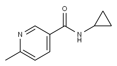 N-环丙基-6-甲基烟酰胺 结构式