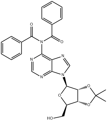 Adenosine, N,N-dibenzoyl-2',3'-O-(1-methylethylidene)- 结构式