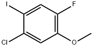 1-Chloro-4-fluoro-2-iodo-5-methoxybenzene 结构式