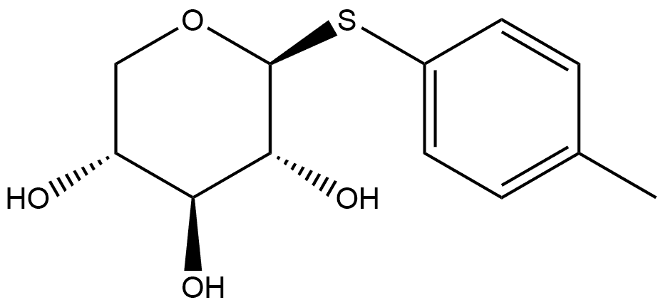 4-甲基苯基1-硫代-Β-D-吡喃木糖 结构式
