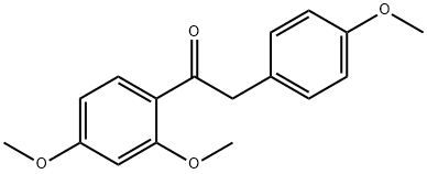 Ethanone, 1-(2,4-dimethoxyphenyl)-2-(4-methoxyphenyl)- 结构式