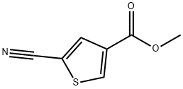 5-氰基噻吩-3-羧酸甲酯 结构式