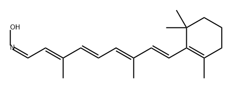 2,4,6,8-Nonatetraenal, 3,7-dimethyl-9-(2,6,6-trimethyl-1-cyclohexen-1-yl)-, oxime, (1Z,2E,4E,6E,8E)- 结构式