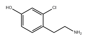 Phenol, 4-(2-aminoethyl)-3-chloro- 结构式