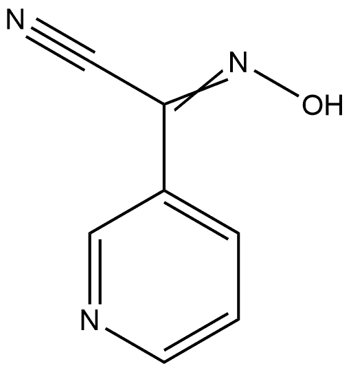 3-Pyridineacetonitrile, α-(hydroxyimino)- 结构式