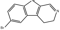 3H-Pyrido[3,4-b]indole, 6-bromo-4,9-dihydro- 结构式