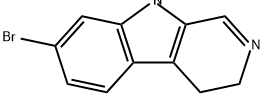 3H-Pyrido[3,4-b]indole, 7-bromo-4,9-dihydro- 结构式