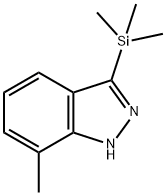 1H-Indazole, 7-methyl-3-(trimethylsilyl)- 结构式