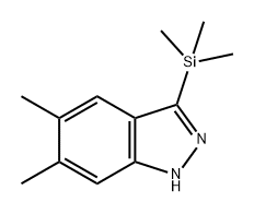 1H-Indazole, 5,6-dimethyl-3-(trimethylsilyl)- 结构式