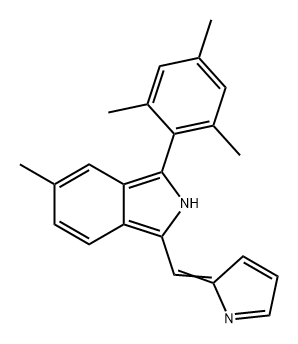 2H-Isoindole, 5-methyl-1-(2H-pyrrol-2-ylidenemethyl)-3-(2,4,6-trimethylphenyl)- 结构式