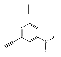 2,6-二乙炔基-4-硝基吡啶 结构式