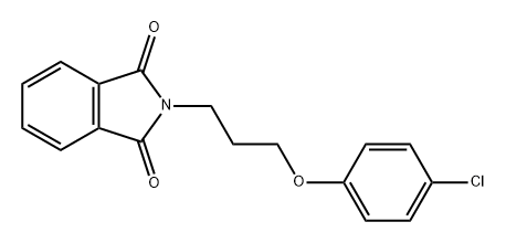 1H-Isoindole-1,3(2H)-dione, 2-[3-(4-chlorophenoxy)propyl]- 结构式