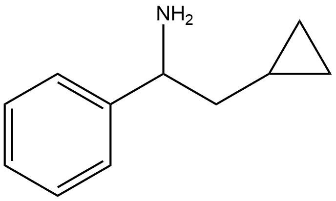 2-环丙基-1-苯基乙烷-1-胺 结构式