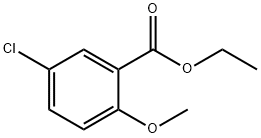 Benzoic acid, 5-chloro-2-methoxy-, ethyl ester 结构式