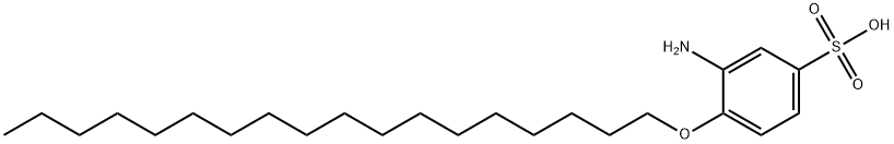 3-Amino-4-octadecyloxybenzenesulfonic acid 结构式
