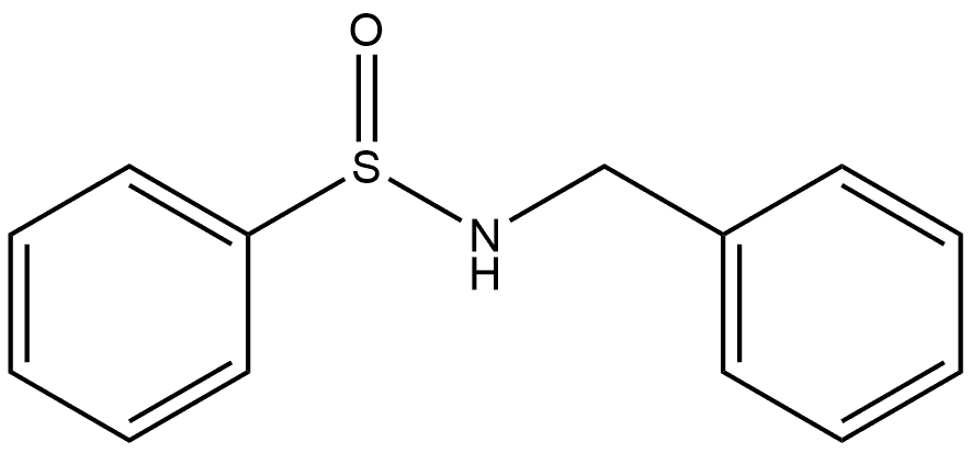 Benzenesulfinamide, N-(phenylmethyl)- 结构式