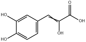 2-Propenoic acid, 3-(3,4-dihydroxyphenyl)-2-hydroxy- 结构式