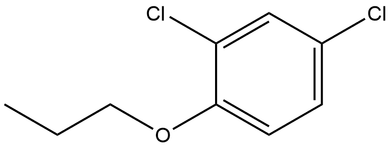 2,4-Dichloro-1-propoxybenzene 结构式