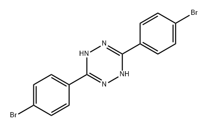 1,2,4,5-Tetrazine, 3,6-bis(4-bromophenyl)-1,4-dihydro- 结构式