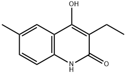 2(1H)-Quinolinone,3-ethyl-4-hydroxy-6-methyl-(9CI) 结构式