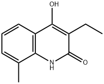 2(1H)-Quinolinone,3-ethyl-4-hydroxy-8-methyl-(9CI) 结构式