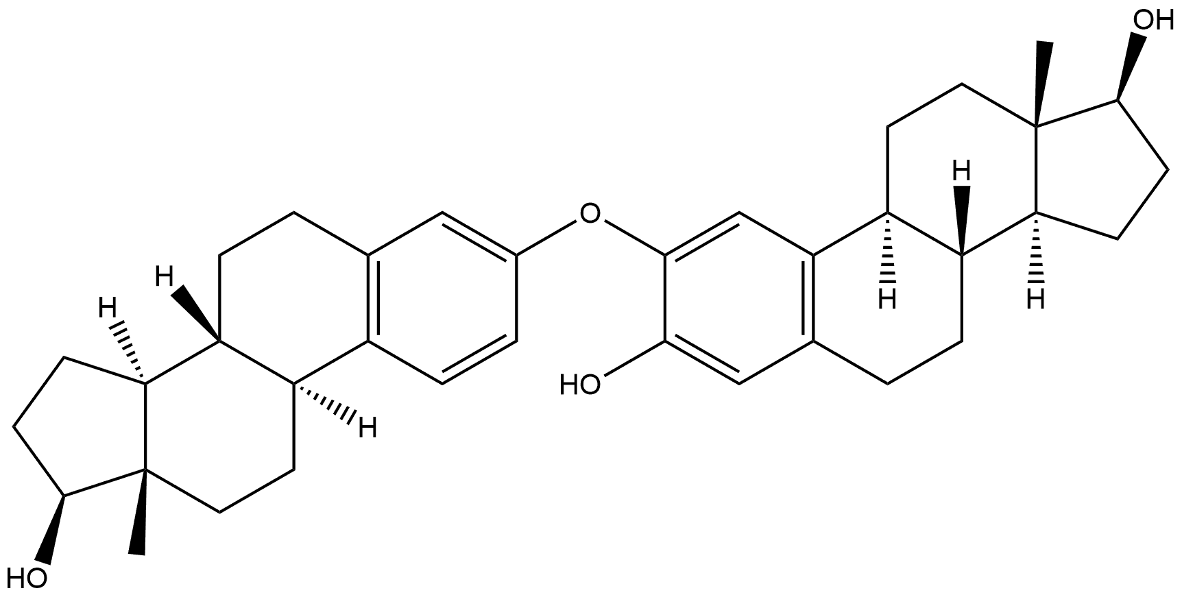 雌二醇二聚体杂质2 结构式