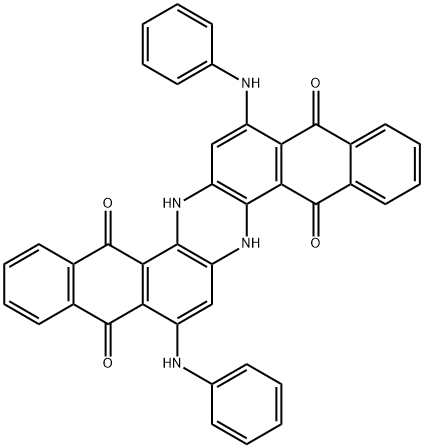 5,9,14,18-Anthrazinetetrone, 6,15-dihydro-8,17-bis(phenylamino)- 结构式