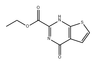 Thieno[2,3-d]pyrimidine-2-carboxylic acid, 1,4-dihydro-4-oxo-, ethyl ester 结构式