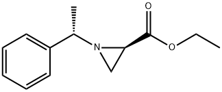 2-Aziridinecarboxylic acid, 1-[(1S)-1-phenylethyl]-, ethyl ester, (2R)- 结构式