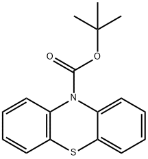 TERT-BUTYL 10H-PHENOTHIAZINE-10-CARBOXYLATE 结构式