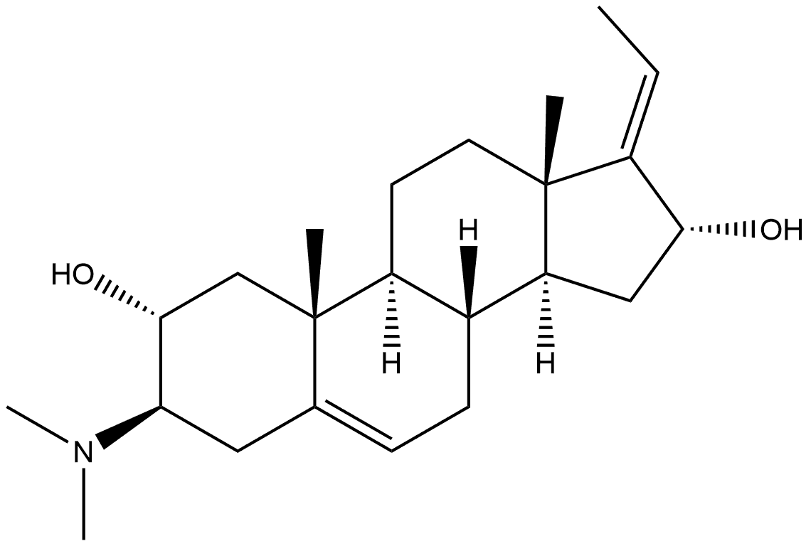 3β-(Dimethylamino)pregna-5,17(20)-diene-2α,16α-diol 结构式