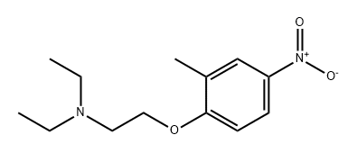 Ethanamine, N,N-diethyl-2-(2-methyl-4-nitrophenoxy)- 结构式