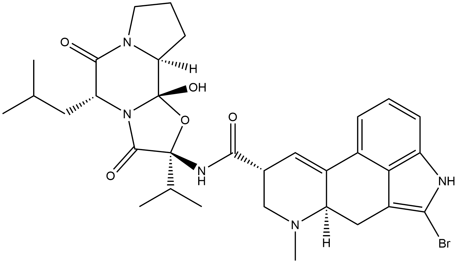 甲磺酸溴隐亭杂质10 结构式