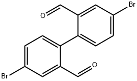 [1,1'-Biphenyl]-2,2'-dicarboxaldehyde, 4,4'-dibromo- 结构式