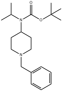 Carbamic acid, (1-methylethyl)[1-(phenylmethyl)-4-piperidinyl]-, 1,1-dimethylethyl ester (9CI) 结构式