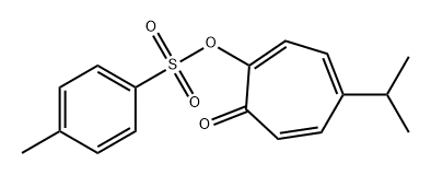 2,4,6-Cycloheptatrien-1-one, 5-(1-methylethyl)-2-[[(4-methylphenyl)sulfonyl]oxy]- 结构式