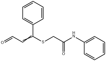 Acetamide, 2-[(3-oxo-1-phenyl-1-propen-1-yl)thio]-N-phenyl- 结构式