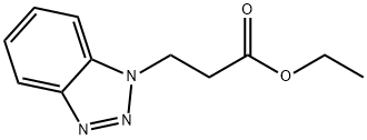 Ethyl 3-(1H-1,2,3-benzotriazol-1-yl)propanoate 结构式